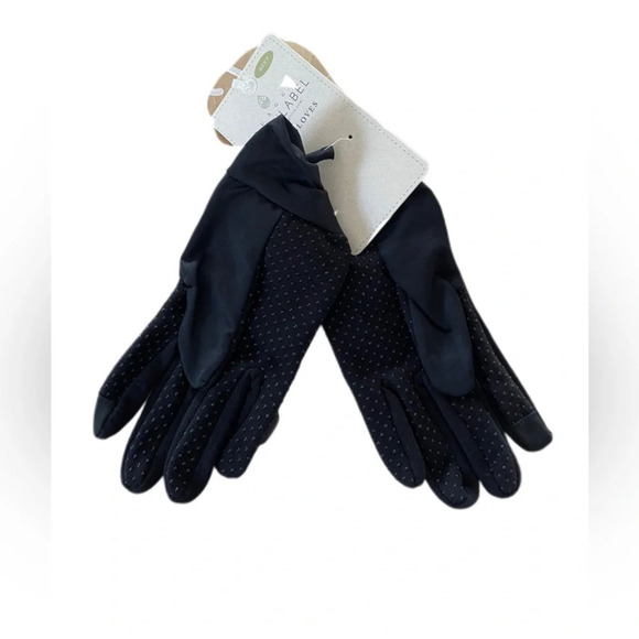 Quagga Green Label Black Gloves Sustainably Made women’s NWT - Picture 3 of 7